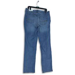 NWT Maurices Womens Light Blue Denim 5-Pocket Design Straight Leg Jeans Size 14 alternative image