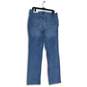 NWT Maurices Womens Light Blue Denim 5-Pocket Design Straight Leg Jeans Size 14 image number 2