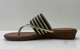Italian Shoemakers Gold Studded Slide Thong Sandals Shoes Size 7 B alternative image