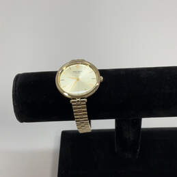 Designer Kate Spade Gold-Tone Classic Holland Round Dial Analog Wristwatch