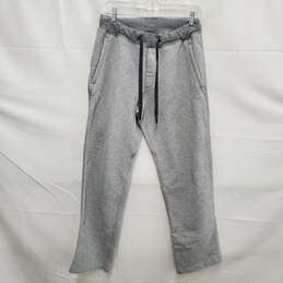 Lululemon's WM's Cotton relaxed Heathered Gray Sweatpants with Drawstring Size M