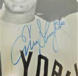 HOF Enos Slaughter Autographed 8x10 w/ COA Yankees Cardinals