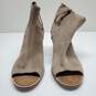 Tom's Majorca Ankle Brown Suede Peep Toe Block Heels Women's Boots Size 10 image number 3