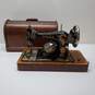 Antique Singer Sewing Machine with Case image number 2