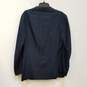 Mens Blue Long Sleeve Single Breasted Pockets Two-Button Blazer Size M image number 2