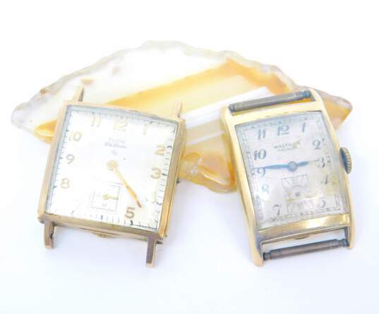 Vintage Elgin & Waltham Gold Filled & Plated Watches 33.8g image number 1
