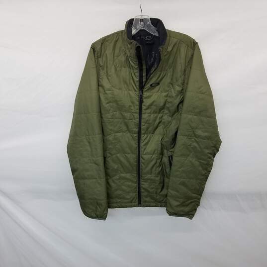 Oakley Olive Green Full Zip Jacket MN Size S image number 1