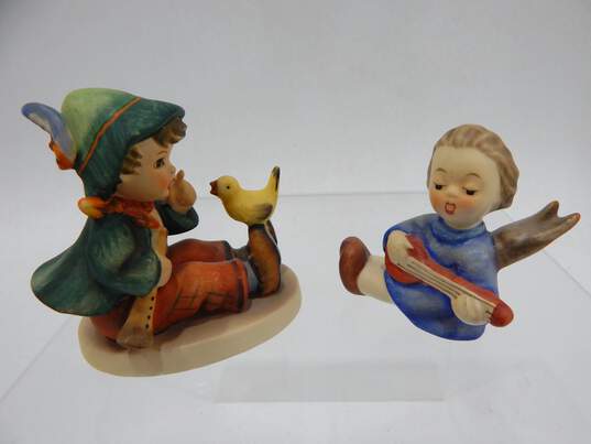 Vintage Goebel Hummel Angel with Lute #238 & Singing Lesson #63 Figurines image number 5