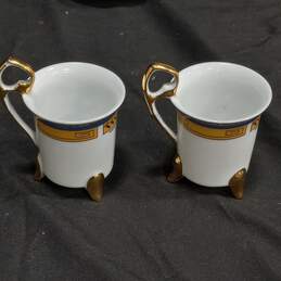 Yau Shing Fine China Teapot, Cream & Sugar, 2 Cups & 6 Saucers alternative image