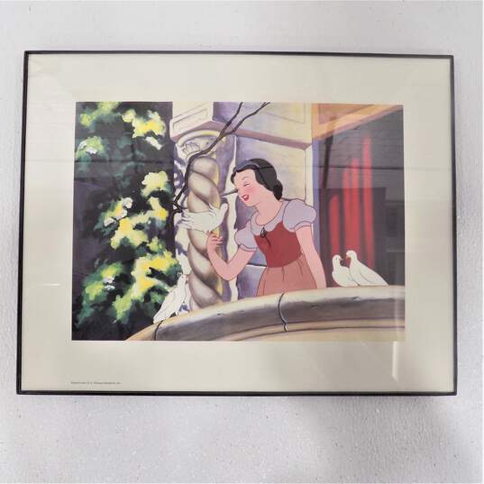 Disney 1980s-90s Litho Prints Snow White Mickey & Friends W/ Plushies image number 4