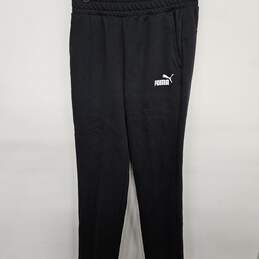 Black Regular Fit Sweatpants