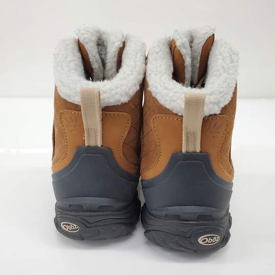 Oboz Women's Tan Suede Insulated Snow Boots Size 8.5 Wide image number 4