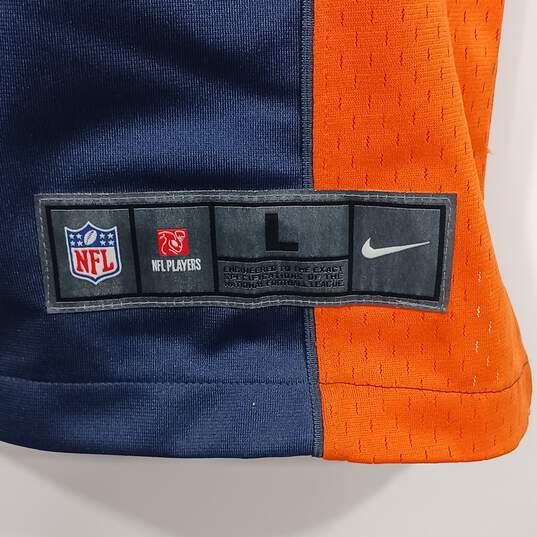 Nike Denver Broncos On-Field Blue Peyton Manning Jersey Size L image number 6