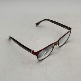 Fendi Womens Red Brown B-Shape Square Reading Glasses With Via Spiga Case alternative image