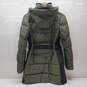 Calvin Klein Olive Down Puffer Long Coat Jacket Sz XS image number 5