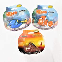 Sealed Disney Energizer Squeeze Light Finding Nemo, Dory & Lion King Pumbaa