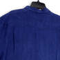 NWT Mens Blue Collared Short Sleeve Pockets Button-Up Shirt Size XL image number 1