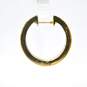 14K Yellow Gold 0.18 CTTW Diamond Single Hoop Earring 3.0g image number 3