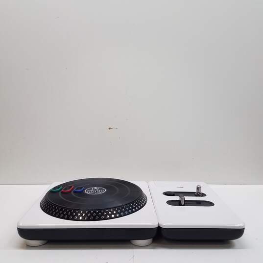 Sony PS3 DJ Hero wireless turntable controller and microphone - white image number 2