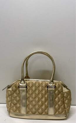 Jacobs by Marc Jacobs Nylon Quilted Bruna Shoulder Bag Gold Metallic
