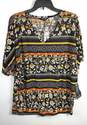 Marccain Women Black Printed Blouse Sz 36 image number 1
