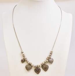 925 Heart/Flag Artisan Necklace