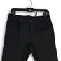 Mens Black Flat Front 5-Pocket Design Skinny Leg Ankle Pants Size 30 image number 3