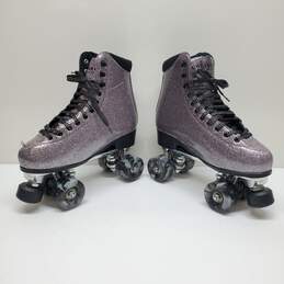 Goupsky Glitter 4 Wheel Roller Skates Women's Size 10 alternative image