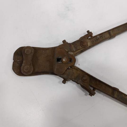 Large Vintage Heavy Duty Wire Cutters image number 5