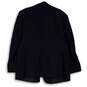 Mens Blue Long Sleeve Notch Lapel Front Pockets One Button Blazer Size 48 image number 2