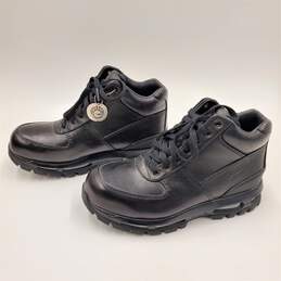 Nike Air Max Goadome ACG All-Trac Boots Triple Black Leather Sneakers 599474-050 Men's Size 8.5