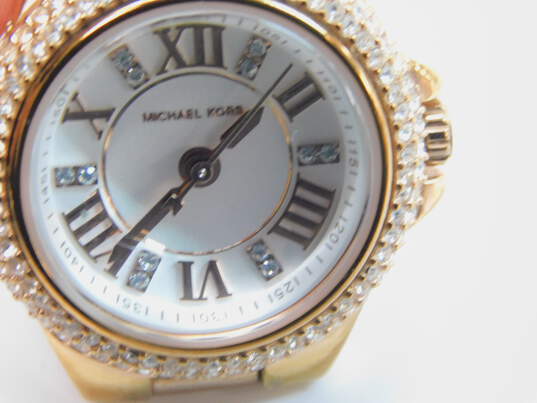 Michael Kors MK-3253 Analog & Fossil ES-2683 Chronograph CZ Bezel Women's Watches 174.7g image number 5