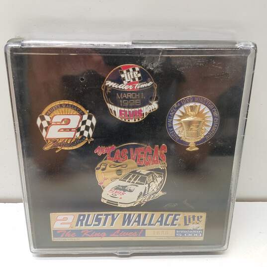Sealed 1998 NASCAR Racing Team Commemorative Pin Set Rusty Wallace #2 1686/5000 image number 1