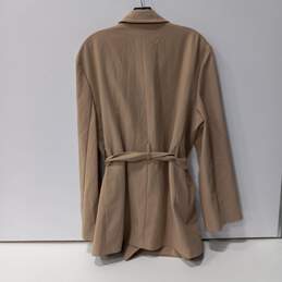 Topshop Women's Beige Coat Size 12 alternative image