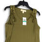 NTW Womens Green Sleeveless Round Neck Stretch Shift Dress Size Large image number 3