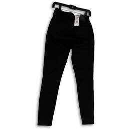 NWT Mens Black Denim High Rise Stretch Skinny Leg Jeans Size 4M W27 L30 alternative image