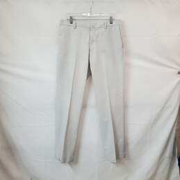 Banana Republic Gray & White Non-Iron Tailored Slim Fit Pant MN Size 34x34 NWT