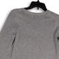 NWT Womens Gray Knitted Long Sleeve Crew Neck Short Sweater Dress Size XS image number 4