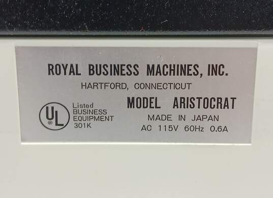 Royal Aristocrat Typewriter & Case image number 9