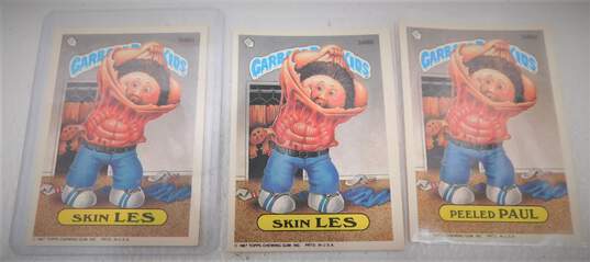 Garbage Pail Kids Peeled Paul 346a & Skin Les 346b Series 9 Card Lot of 3 image number 1