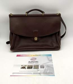 Vintage Coach D8C-5265 Men's Brown Leather Messenger Bag