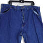 NWT Mens Blue Denim Relaxed Fit Carpenter Straight Leg Jeans Size 44X32 image number 3