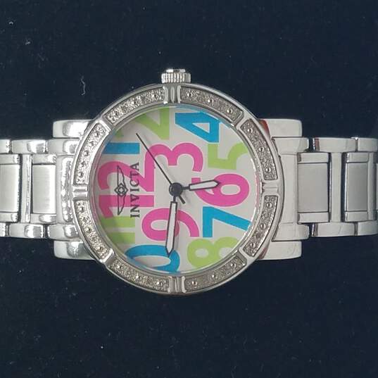 Invicta 10675 Stainless Steel & Diamond 100M WR Watch image number 2