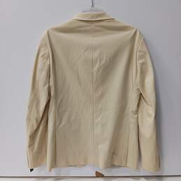 Murano Men's Cream Coat Slim Fit Size S W/Tags alternative image