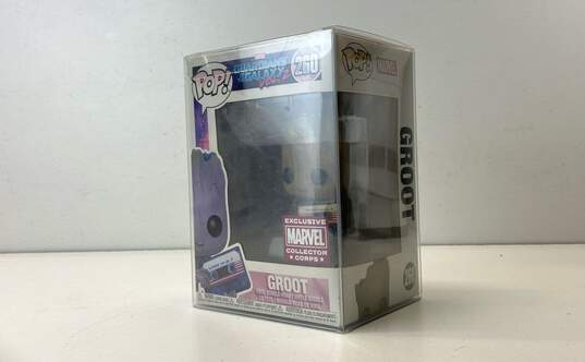 Funko Pop! MARVEL GROOT #260 Exclusive Collector Corps with Protector IOB image number 3