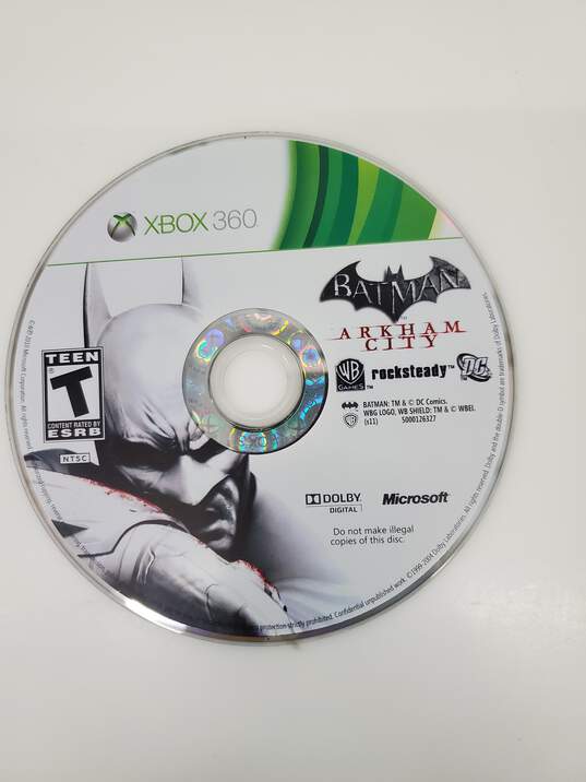 Xbox 360 Batman: Arkham City game disc Untested image number 3