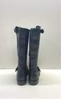 Frye Veronica Slouch Leather Slip On Buckle Boots Black 7.5 image number 4