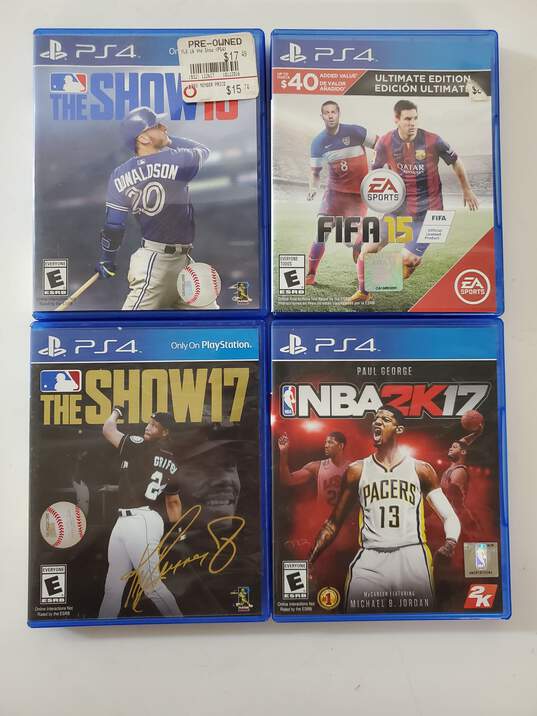 Lot of 4 PS4 Sports Games image number 1