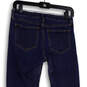 Womens Blue Denim Dark Wash Stretch Pockets Skinny Leg Jeans Size 26 image number 4