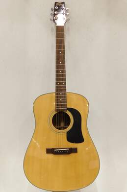George Washburn Brand D-12N Model 6-String Wooden Acoustic Guitar w/ Hard Case alternative image